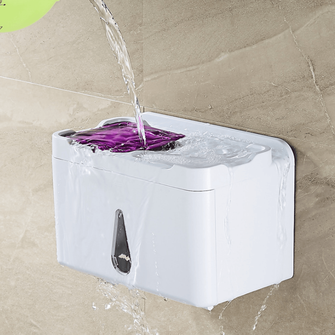 Waterproof Toilet Paper Tissue Holder Bathroom Tissue Box Dispenser