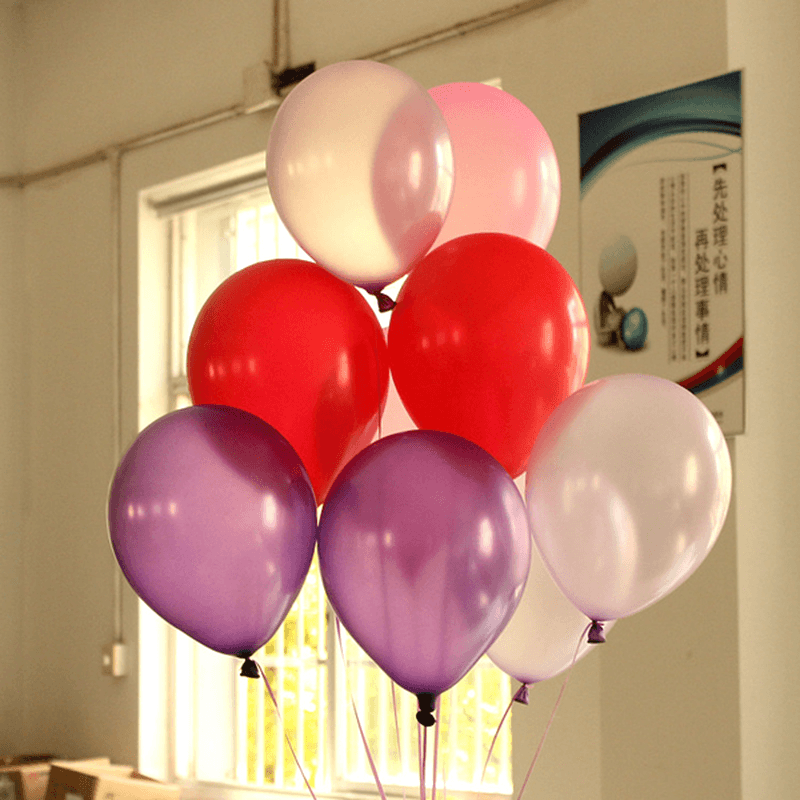 100Pcs Wedding Party Latex Balloons Pearl Balloon Birthday Festival Pearl Balloon