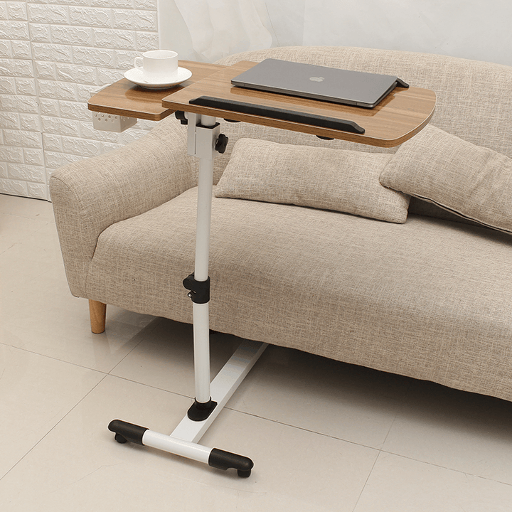 Mobile Rolling Laptop Desk Computer Table Stand Adjustable Bed Bedside Portable