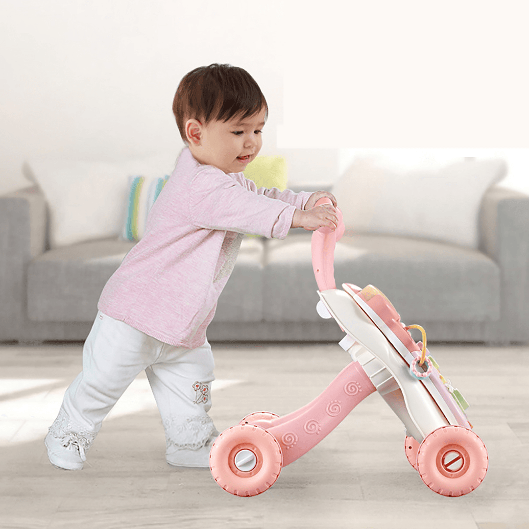 2-In-1 Baby Sit-To-Stand Activity Toy for Toddler Kids Walking Learning Safe Walkers