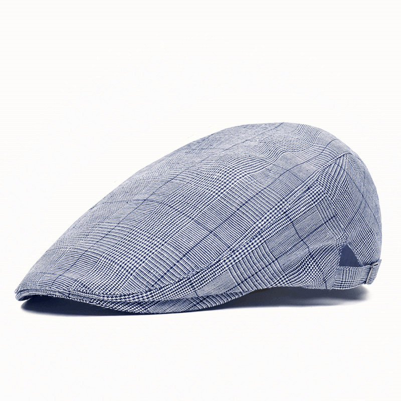 Mens Outdoor Summer Breathable Lattice Beret Hat