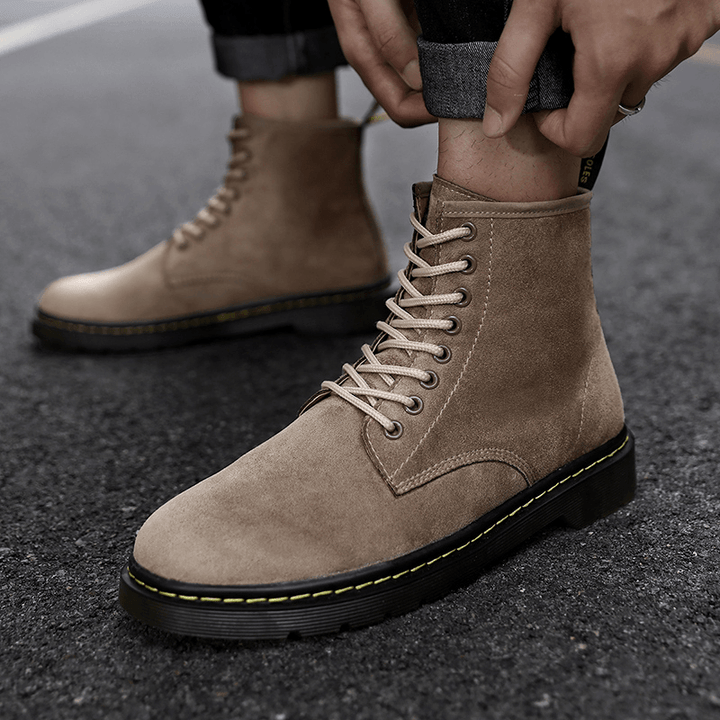 Men Classic Work Style Comfy Slip Resistant Casual Ankle Boots