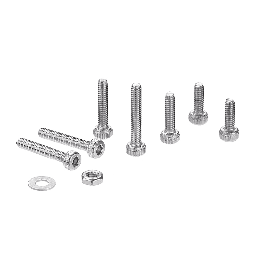 Suleve‚Ñ¢ M2SH1 240Pcs M2 Hex Socket Cap Head Screw 304 Stainless Steel Washer Nut Assortment