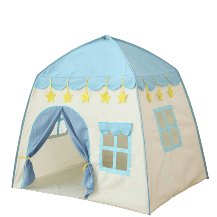 51Inch Large Sturdy Kids Play Tent Princess Playhouse Castle Children Fairy Tale Teepee Indoor/Outdoor with Carry Bag for Boys Girls Gift - MRSLM