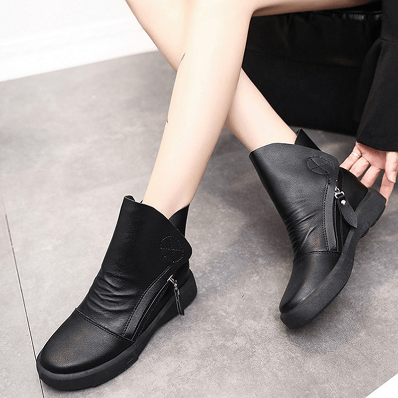 Flats Lace up Ankle Boots