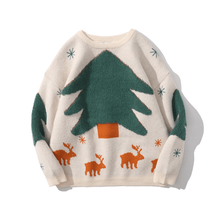 Christmas Tree Jacquard Sweater Men