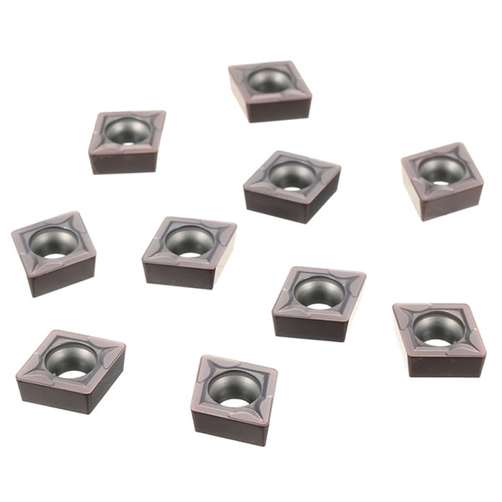 10Pcs CCMT09T308 VP15TF Carbide Inserts for SCKCR/L SCLCR/L Holder