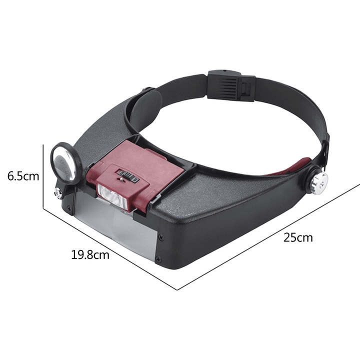 1.5X 3X 6.5X 8X LED Watch Maintenance Magnifying Glasses for Reading Optivisor Magnifying Glass Loupes Jewelry Watch Repair Tool