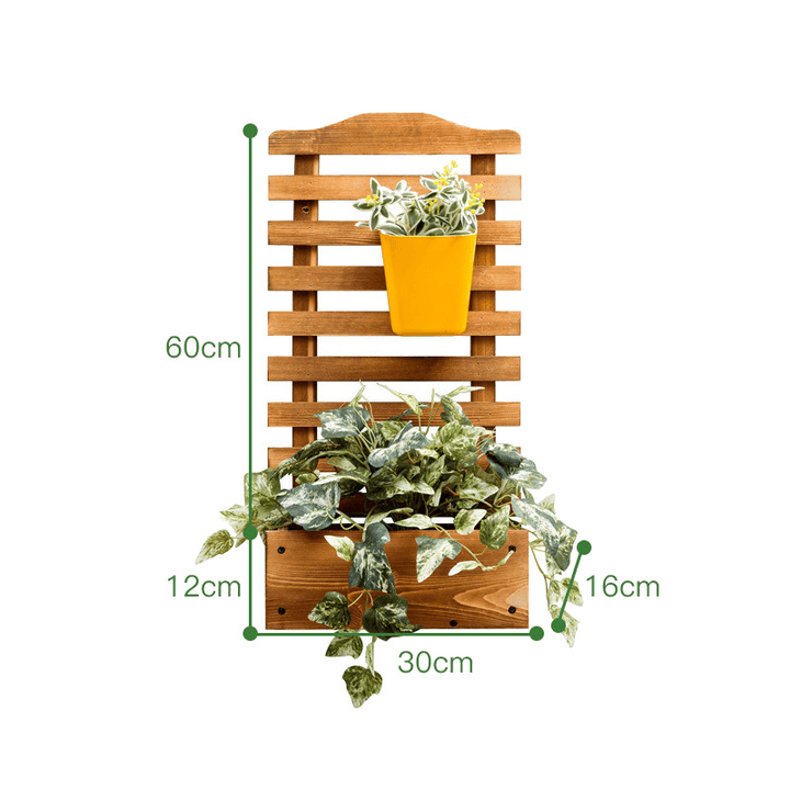 Plant Shelves Wall Shelves Solid Wood Shelves Ourdoor Garden Decor - MRSLM