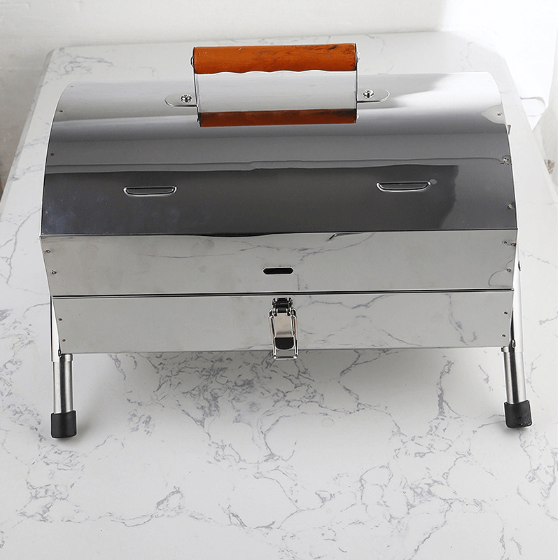 Ipree¬Æ Portable Folding BBQ Grill Charcoal Handy Grill Outdoor Camping Stainless Steel Barbecue Stove