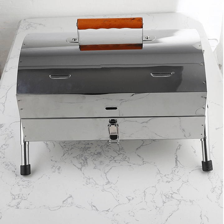 Ipree¬Æ Portable Folding BBQ Grill Charcoal Handy Grill Outdoor Camping Stainless Steel Barbecue Stove