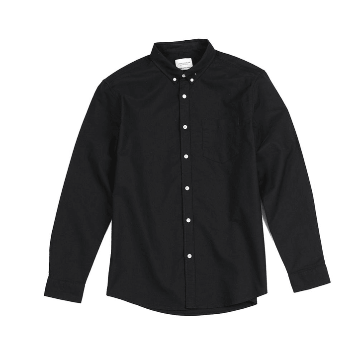 Spring New Cotton Shirt Men'S Bottoming Oxford Shirt