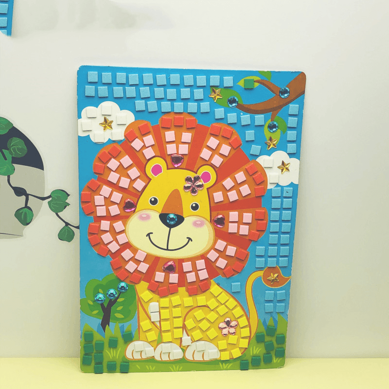 Children'S Handmade Materials EVA Diamond Mosaic Paste Painting Puzzle Stickers