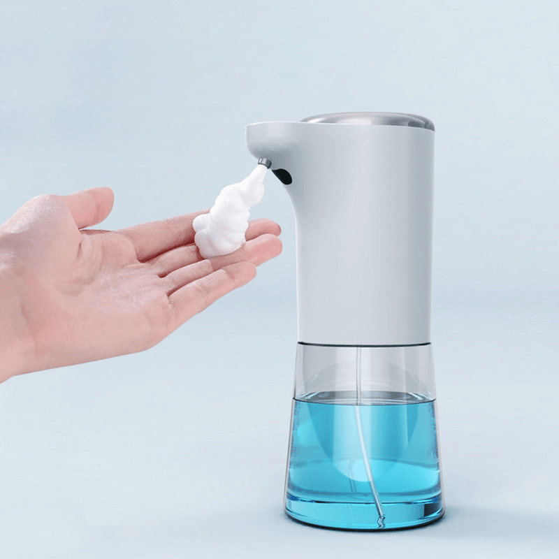 Loskii LK-SD1 Automatic Soap Dispenser USB Rechargeable Foaming Soap Dispenser Infrared Motion Sensor Hand Washer for Bathroom Kitchen