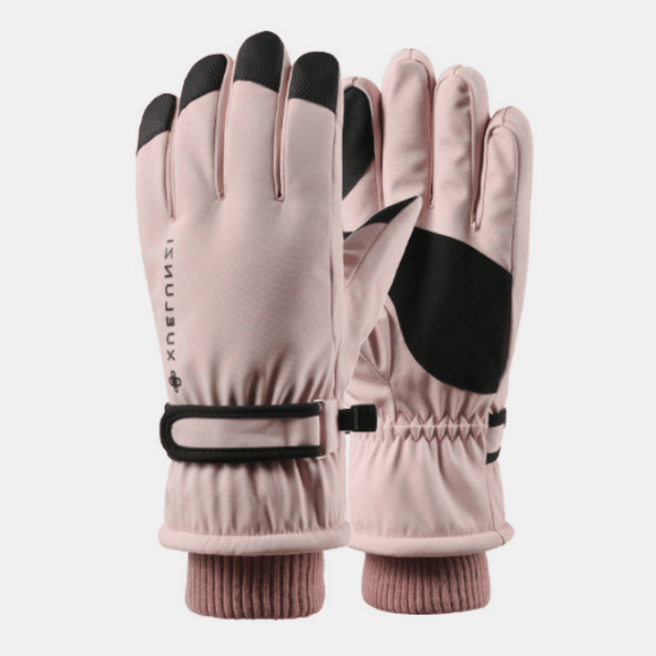 Women Screentouch Windproof Waterproof Riding Skiing Warm Sport Full-Finger Gloves - MRSLM