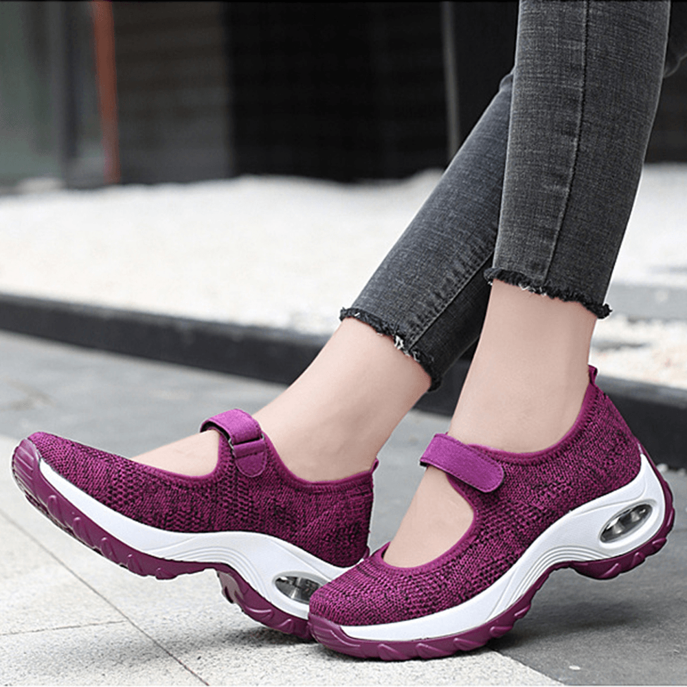 Women Casual Mesh Hollow Out Platform Sneaker