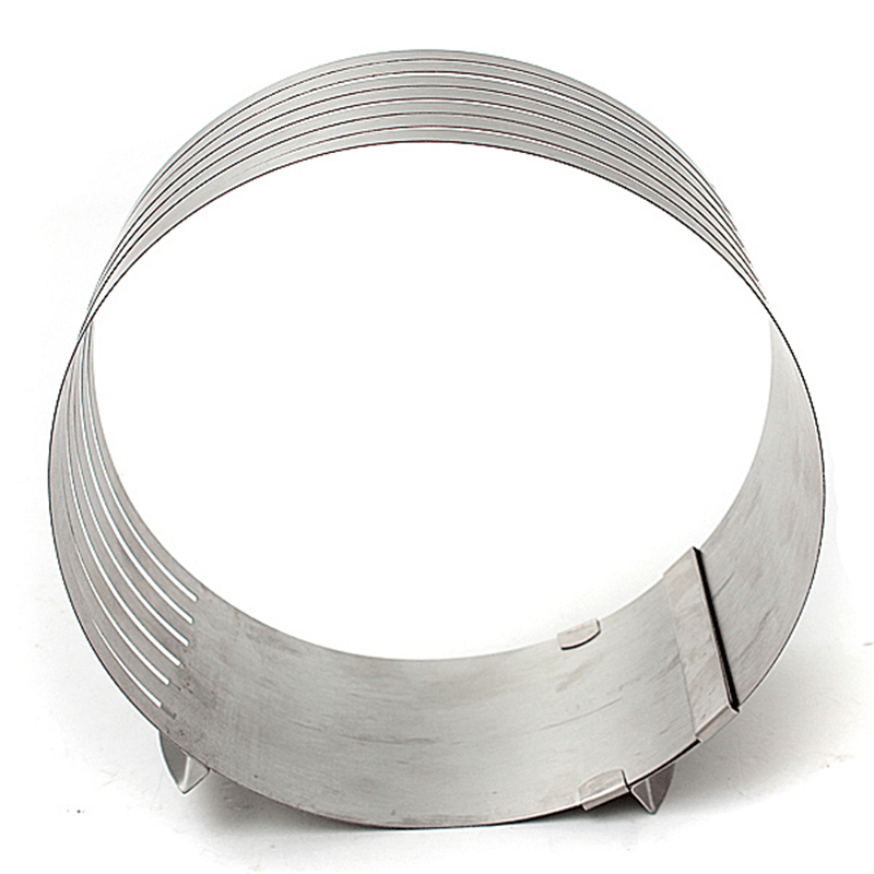 20Cm Adjustable Cut Layered Stainless Steel round Ring Circular Baking Mold Bakeware