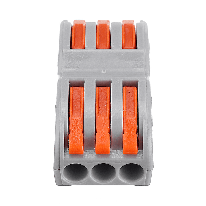 20Pcs 3Pin Wire Docking Connector Termainal Block Universal Quick Terminal Block SPL-3 Electric Cable Wire Connector Terminal 0.08-4.0Mm¬≤