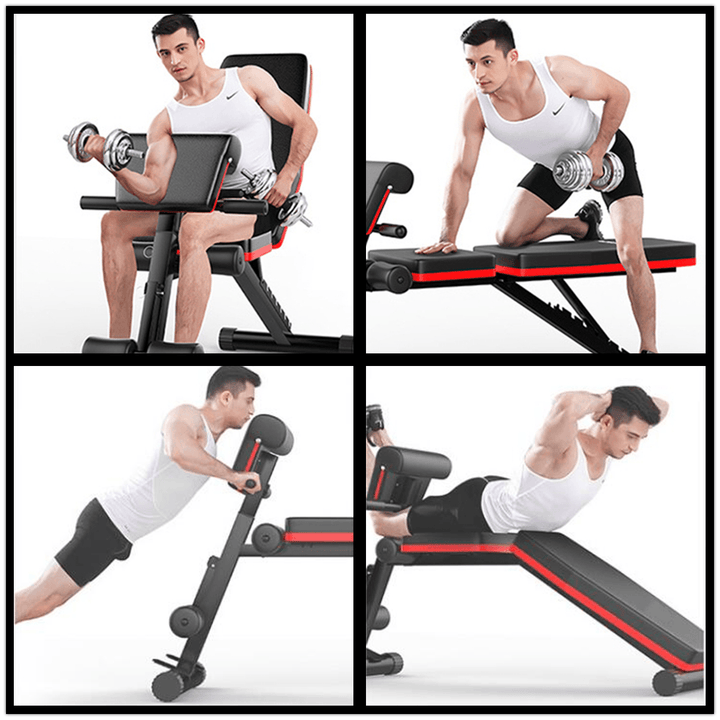 5-In-1 Adjustable Sit up Bench Folding Weight Lifting Strength Training Board Home Gym Fitness Sport Exercise Bench