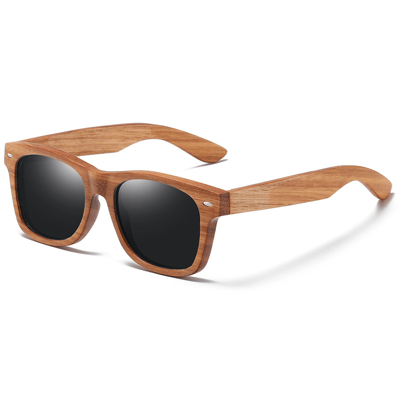 Casual Comfortable Sunglasses Wooden Sun Eyes