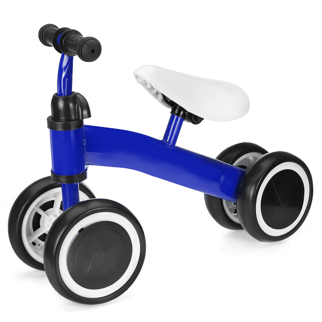 4 Wheels Kids Balance Bike Walker No Pedal Children Learning Walk Scooter for 1-3 Years Old Outdoor Cycling - MRSLM