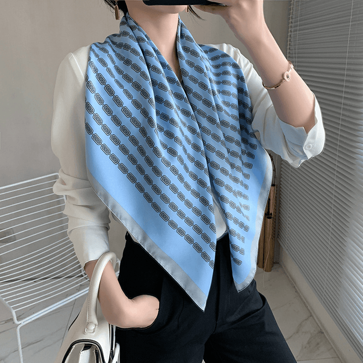 Retro Women'S Simple All-Match Western Fashion Temperament Twill Scarf