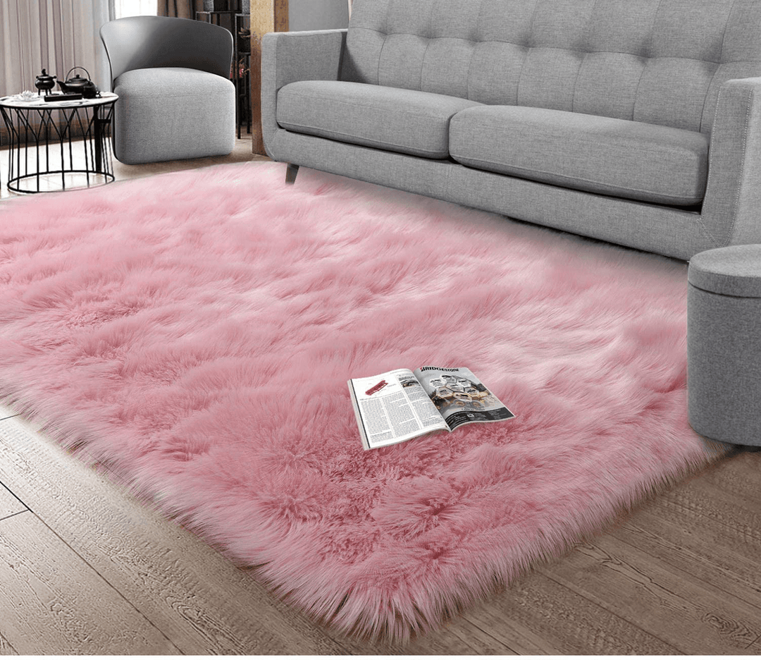 180 X 100 Cm Floor Rug Polyester Acrylic Plush Mat for Living Room Plush Rug Children Bed Room Fluffy Floor Carpets