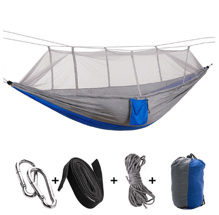 Ultralight Parachute Hammock Hunting Mosquito Net Double Person Sleeping Bed Garden Outdoor Camping Portable Hammock - MRSLM