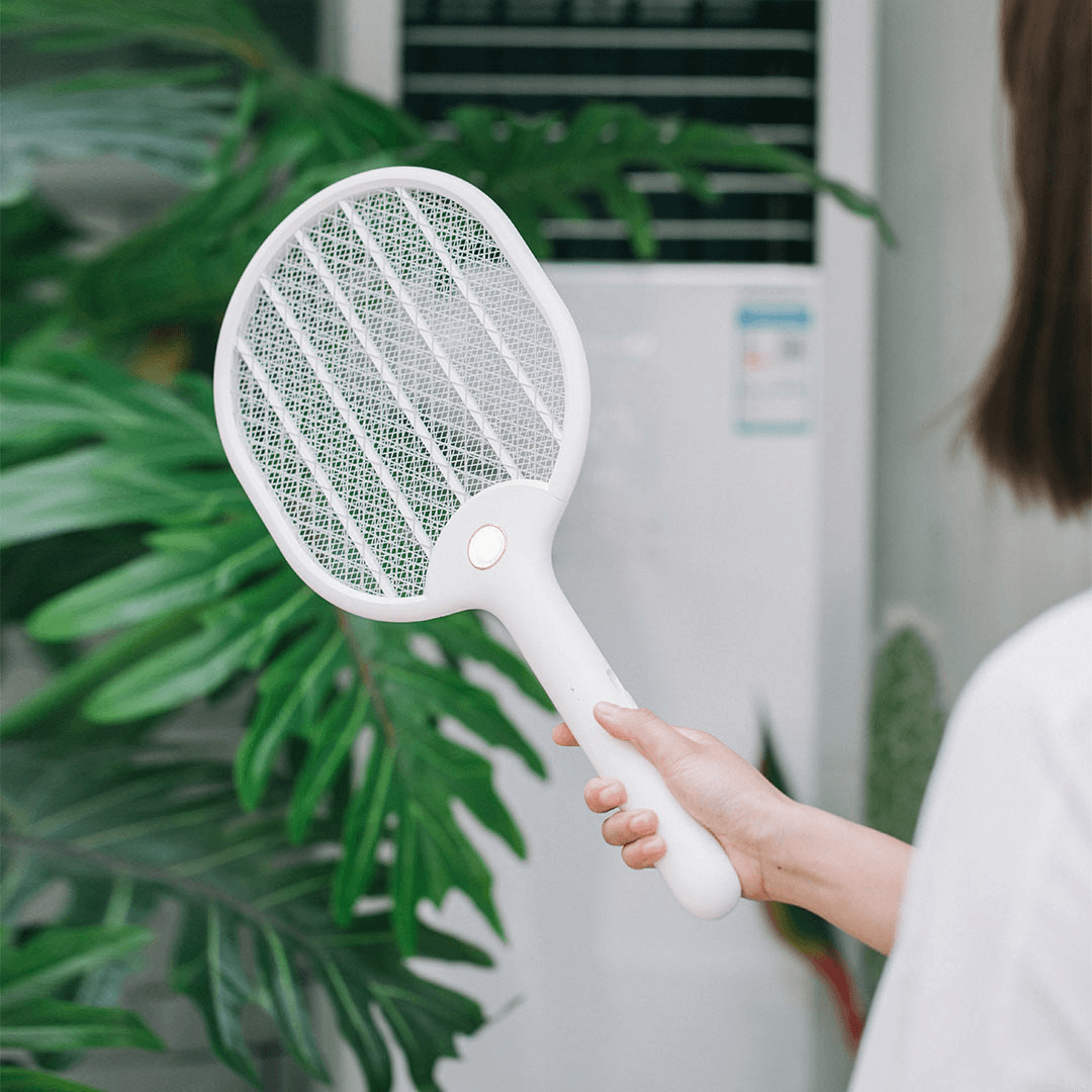 3PCS Jordan&Judy 3000V Electric Mosquito Swatter Portable Insect Repellent Travel Three-Layer Anti-Electric Shock Net USB Charging Mosquito Dispeller From