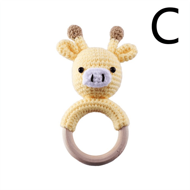 Baby Knitted Rattle Bell Ring Sounding Rattle Toy