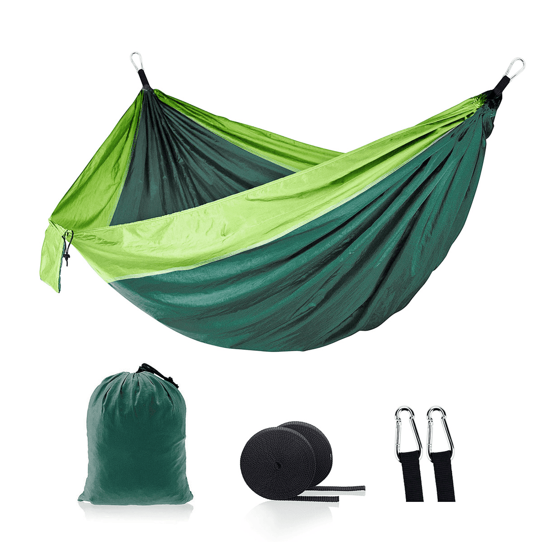 2 Person Double Hammock Hanging Bed Garden Swing Outdoor Camping Travel - MRSLM