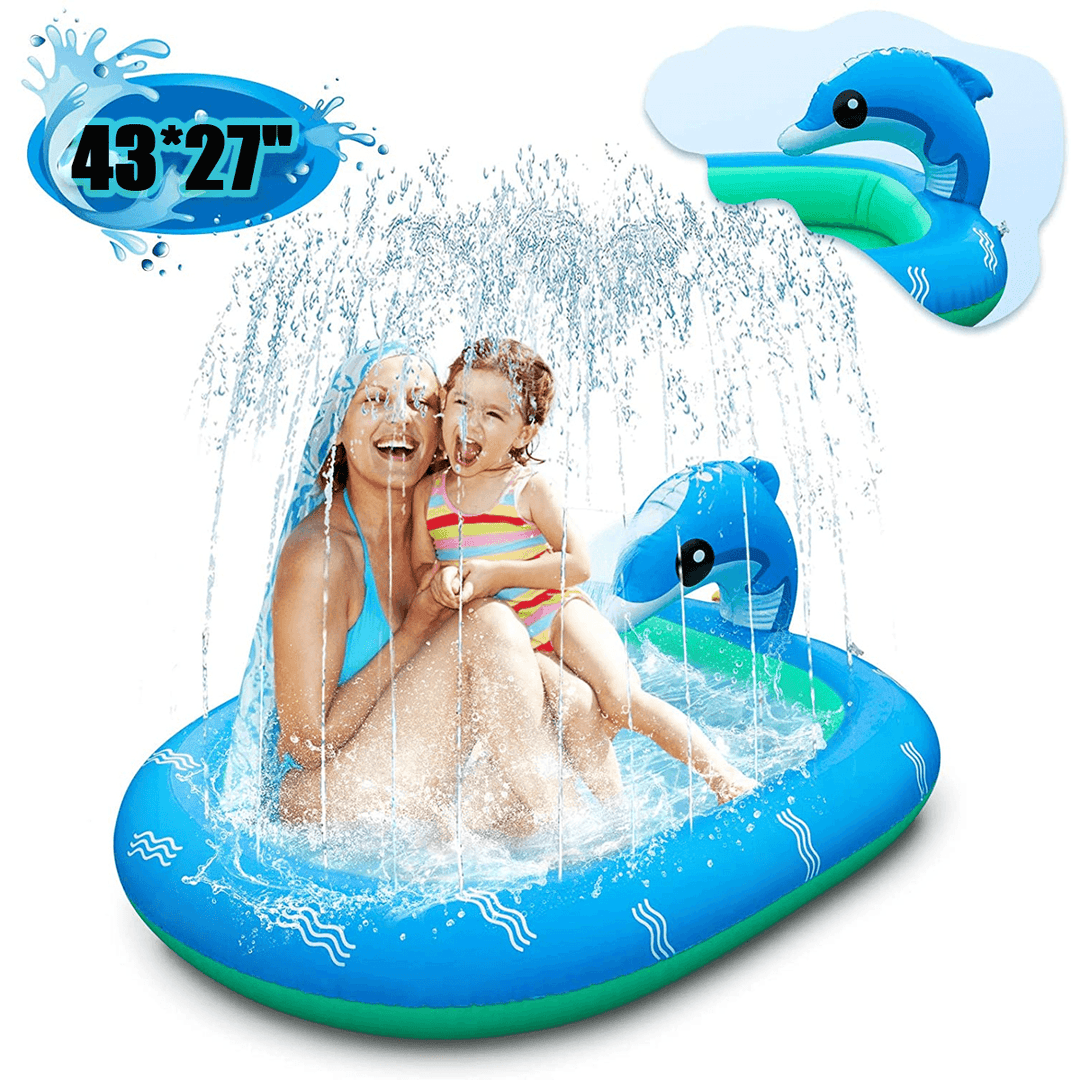 Dolphin Inflatable Water Jet Game Pool Lawn Game Pool