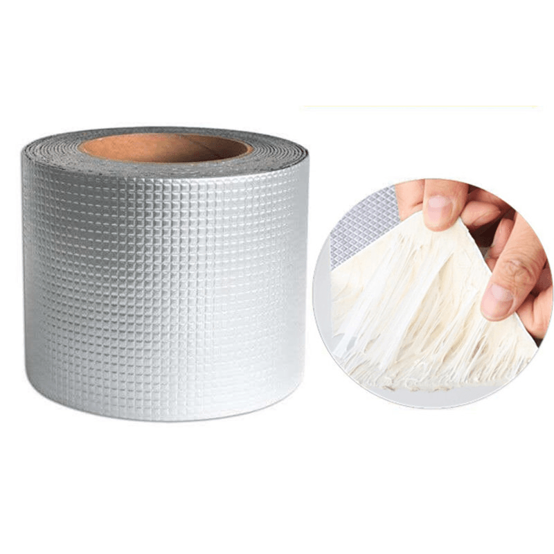 Aluminum Foil Butyl Rubber Tapes Self Adhesive Waterproof Tape for Roof Pipe Caulking Super Fix Duct Tape - MRSLM