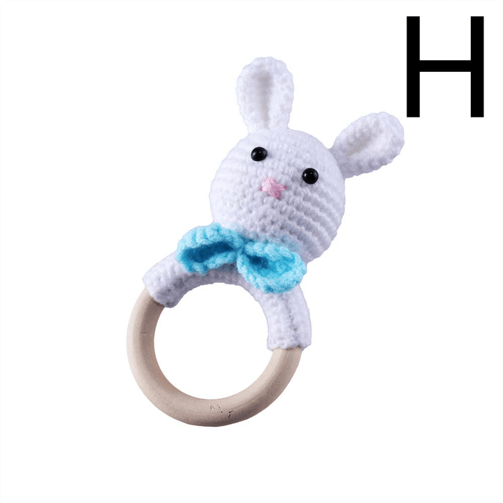 Baby Knitted Rattle Bell Ring Sounding Rattle Toy