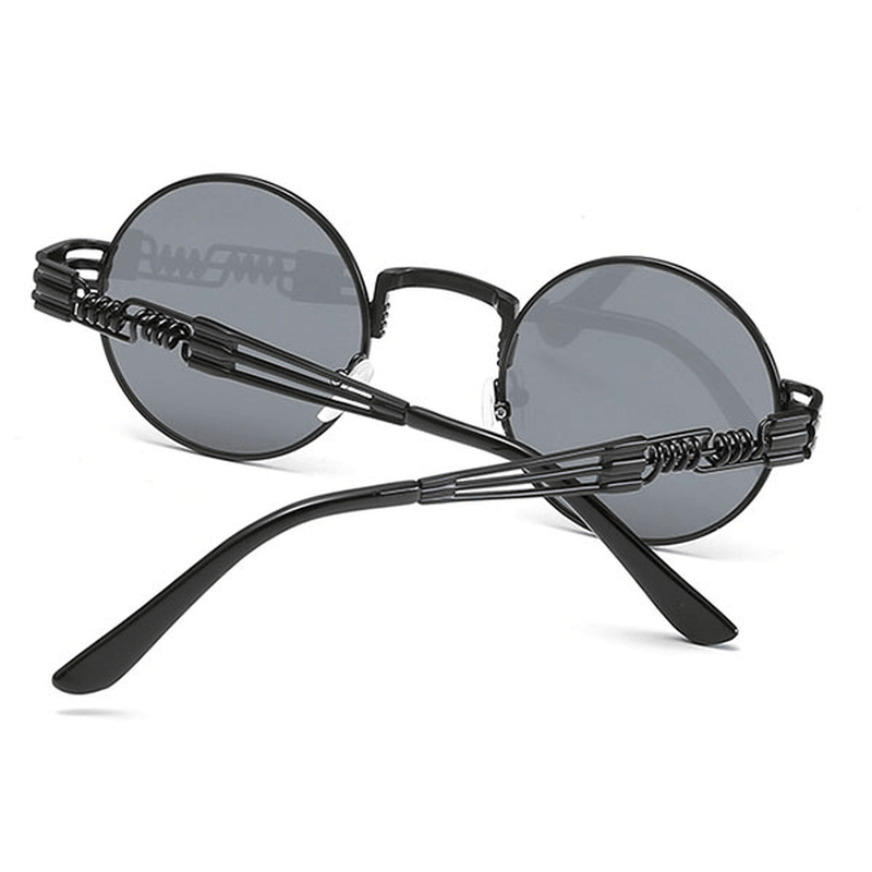 Women Classic Gothic round Steampunk Sunglasses