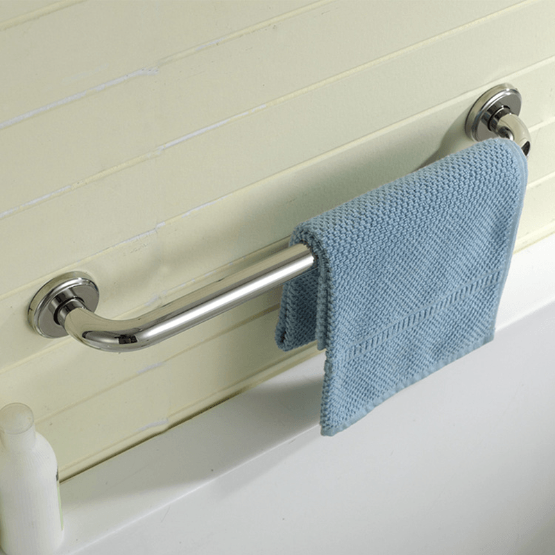 Stainless Steel Bathroom Wall Grab Bar Safety Grip Handle Towel Rail Shelf