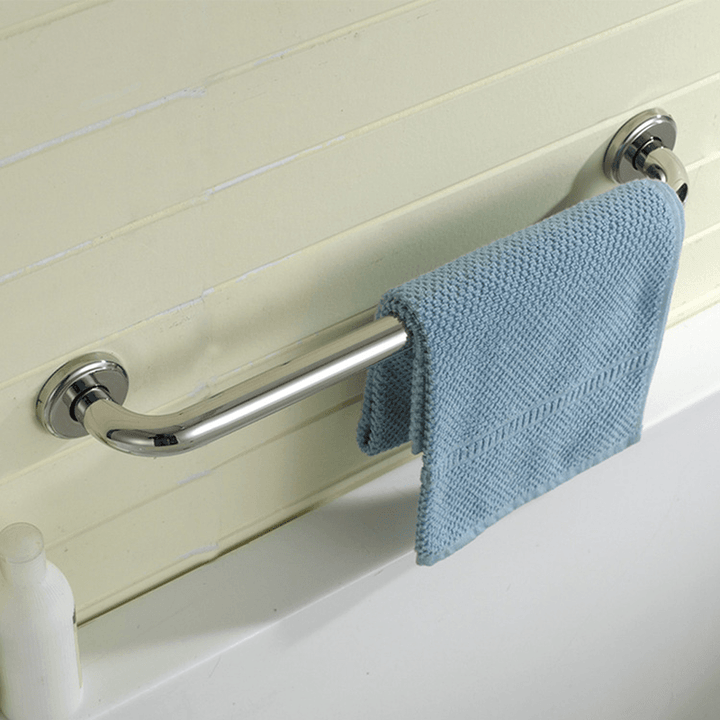 Stainless Steel Bathroom Wall Grab Bar Safety Grip Handle Towel Rail Shelf