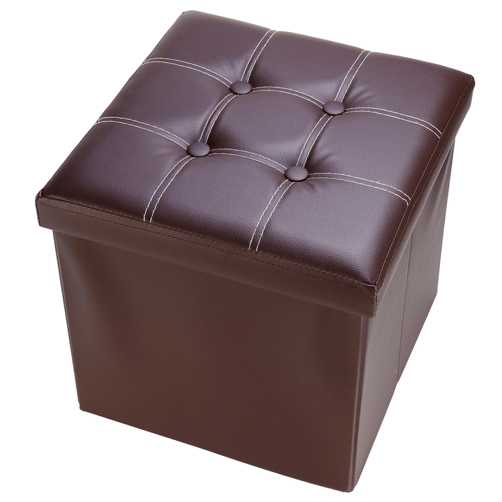 PU Leather Storage Stool Multifunctional Sofa Ottoman Footrest Box Seat Footstool Square Chair Home Office Furniture