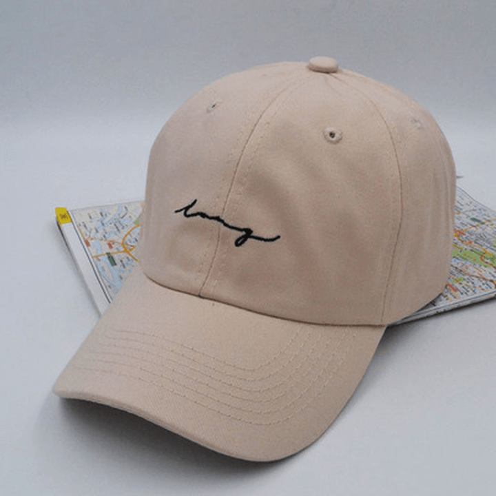 Three Bar Baseball Cap Men'S Soft Top Casual