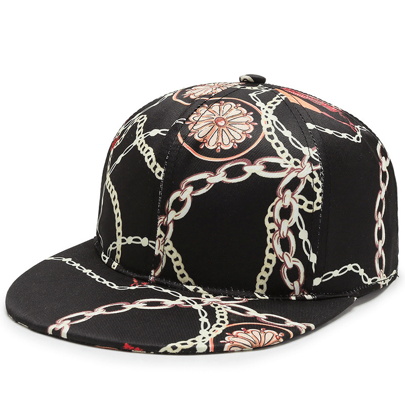 Hat Men and Women Trend Print Element Baseball Cap