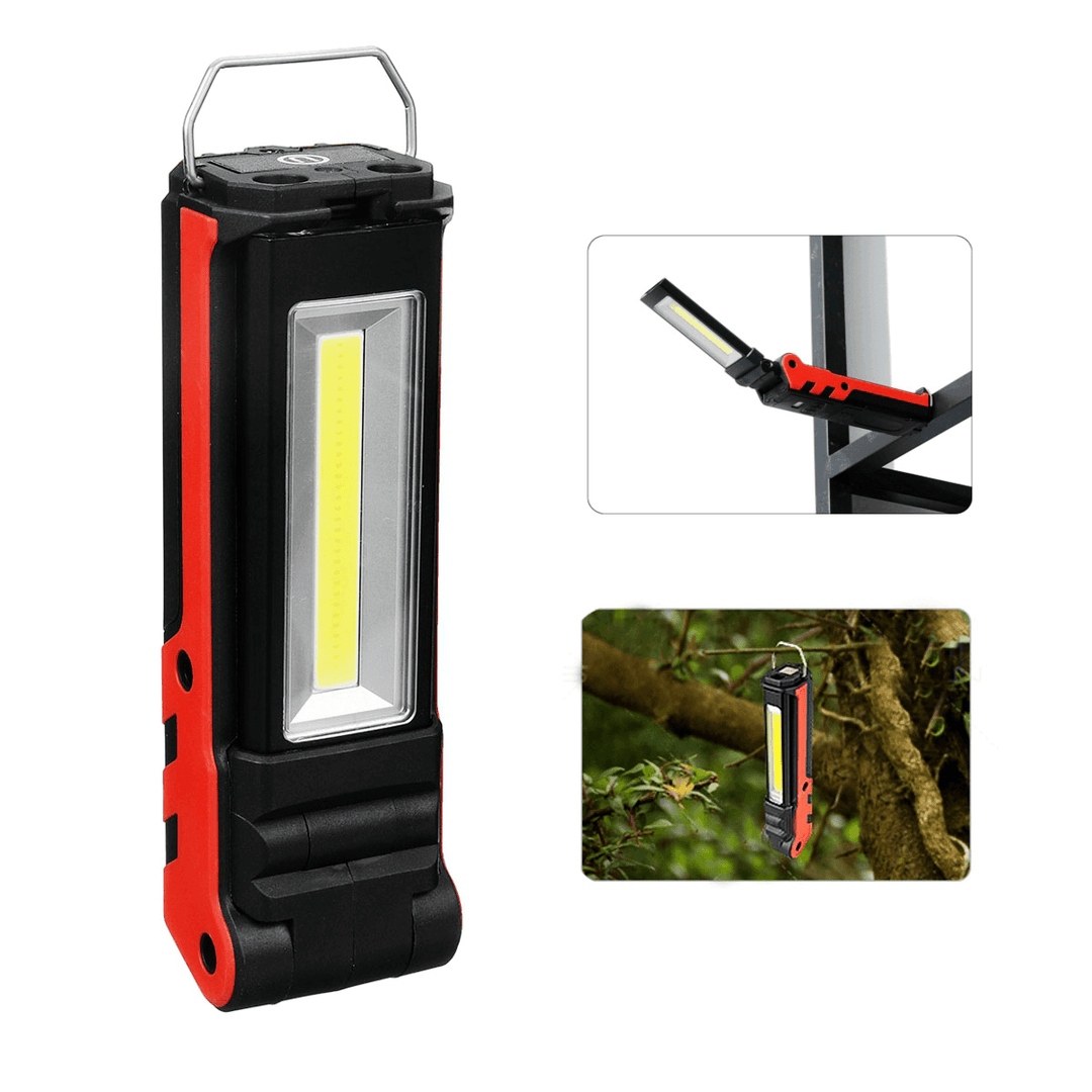 2LED+COB 400LM LED Work Light USB Rechargeable Foldable 270¬∞ Adjustable Flashlight Car Maintenance Light Camping Travel