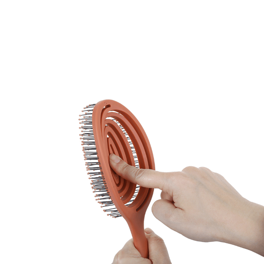 XINZHI Soothing Pressure Elastic Comb Relaxing Elastic Massage Comb Portable Hair Brush