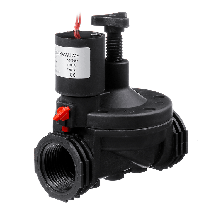 1 Inch Industrial Irrigation Water Valve 12/24V AC Solenoid Thread Valve Garden Controller