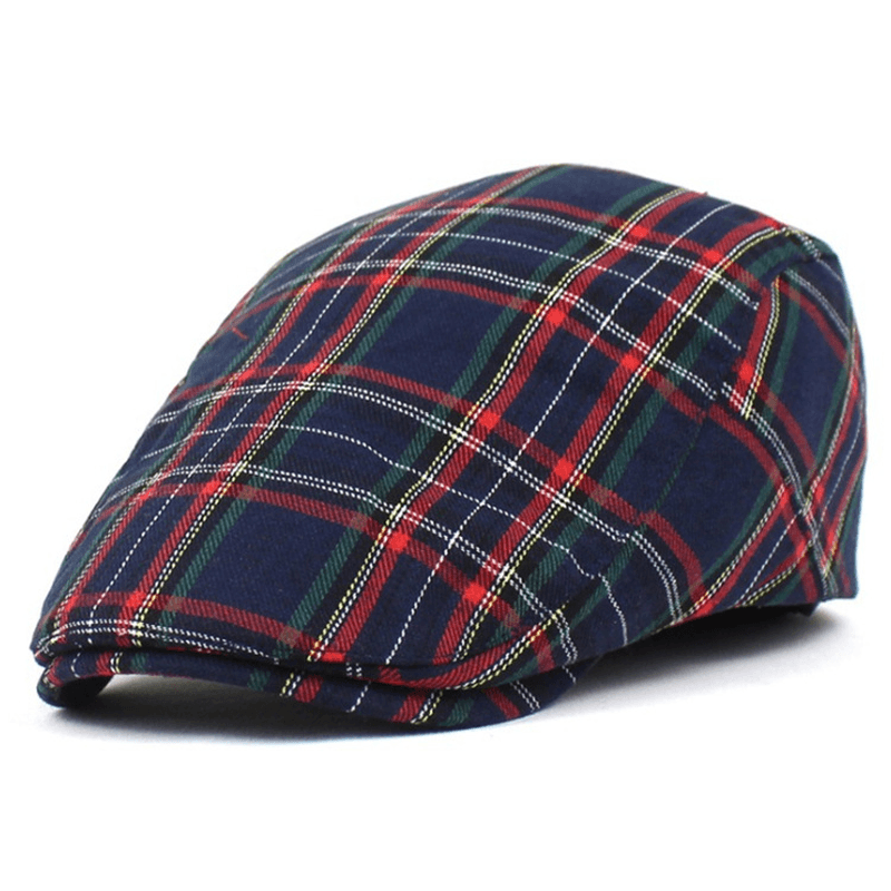 Women'S Art Contrast Plaid Painter Hat