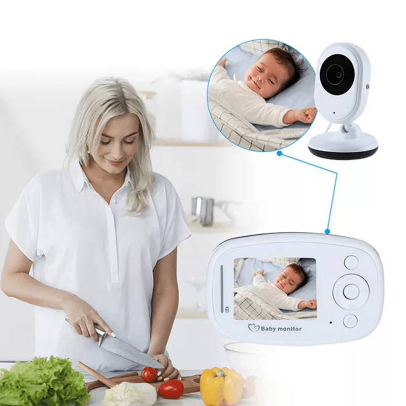 SP820 2.4 Inch Wireless Baby Monitor Security Camera Two-Way Audio IR Night Vision Camera with Temperature Monitoring