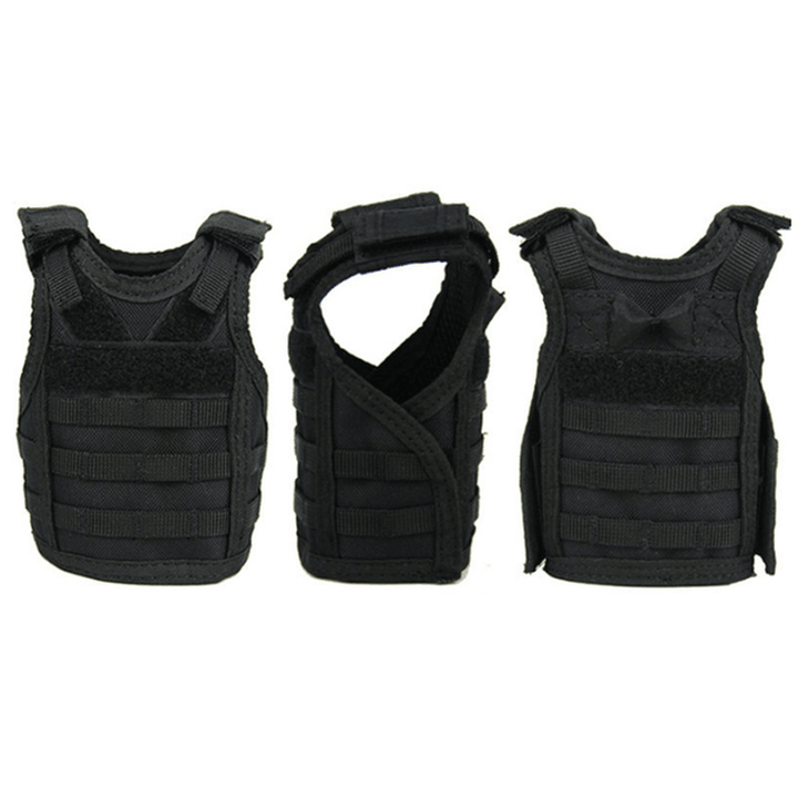 1Pcs Tactical Bottle Cover Mini Molle Vest Drink Bottle Protector Holster for Outdoor Sports - MRSLM