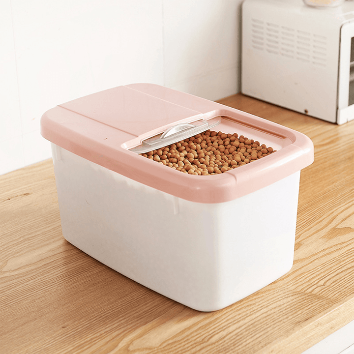 20KG Food Storage Box Rice Kitchen Storage Container Grain Storage Cat Litter Toys Ttorage Box for Travel Camping