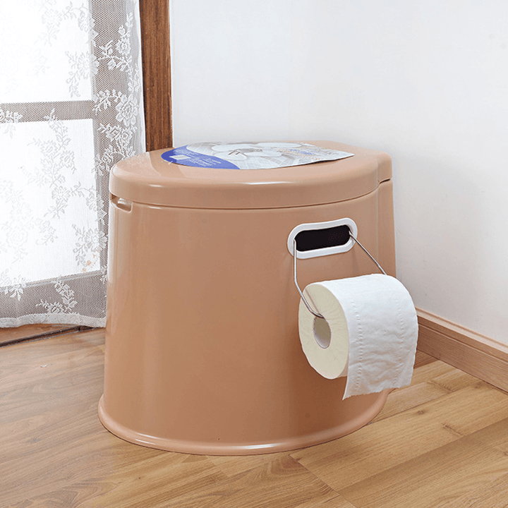 Multifunctional Mobile Toilet PP Board and Barrel Connected Bearing 100KG 5L