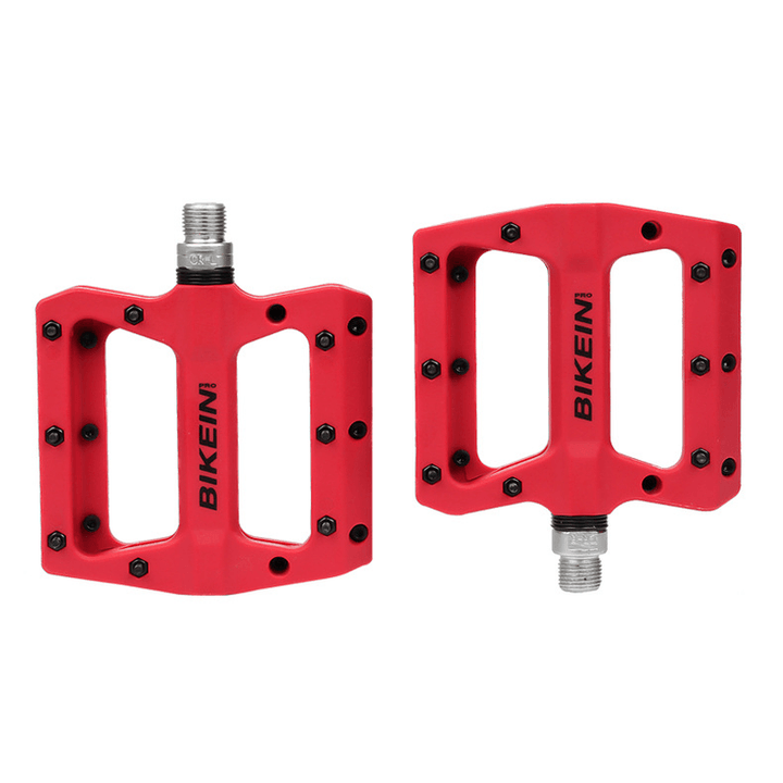 BIKEIN Mountain Bike Pedals Nylon Fiber Bearing Pedals Oudoor Cycling Antiskid Bike Pedals - MRSLM