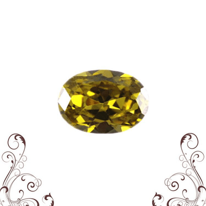 10 X 14Mm Yellow Sapphire Gem Oval Shape Loose Gemstone Jewelry Set Gifts US